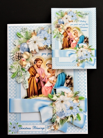 Peace and joy ribbon wrap mini kit by Valerie Spowart