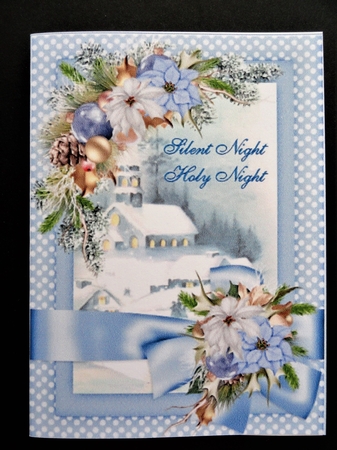 Silent night ribbon wrap mini kit by Valerie Spowart