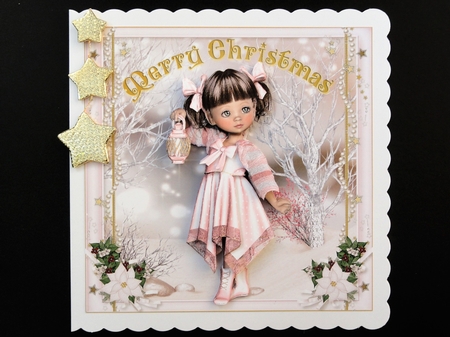 Sweet Little Merry Christmas Lantern in the Snow Mini Kit by Valerie Spowart