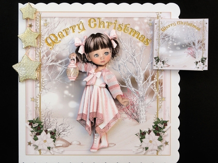 Sweet Little Merry Christmas Lantern in the Snow Mini Kit by Valerie Spowart