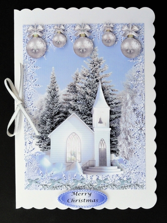 Christmas Church 2 by Valerie Spowart