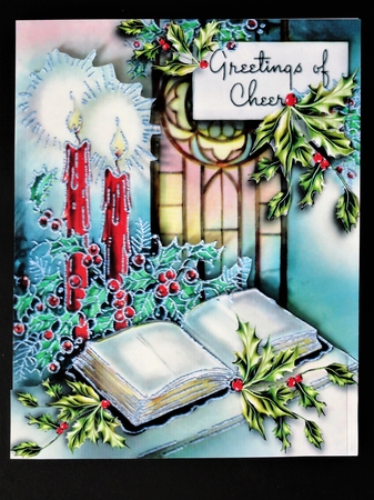 Layered Christmas - Book and Window by Valerie Spowart