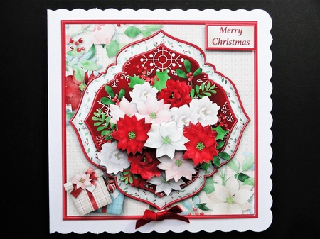 Flowers for Christmas Stacked Layers Card Mini Kit by Valerie Spowart