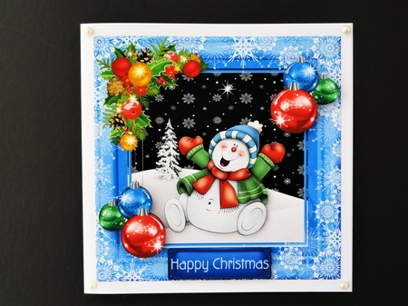 Cute Snowman by Valerie Spowart