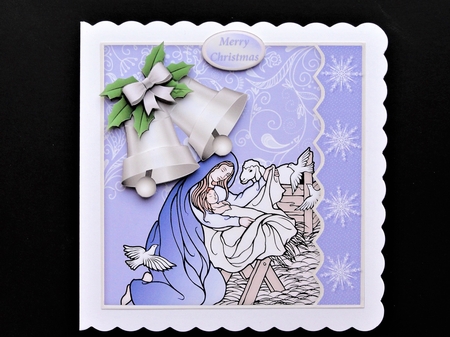 The Holy Child - Decoupage Card Front by Valerie Spowart