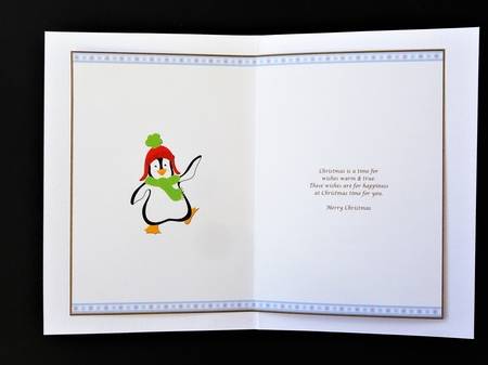 Happy Penguin Christmas Insert to match cup920598_719 by Valerie Spowart