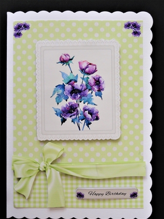Purple poppies  by Valerie Spowart