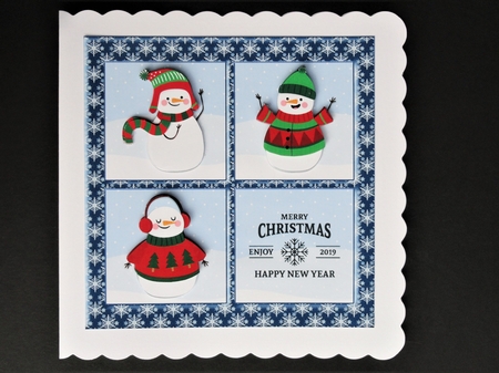 Happy Snowmen Topper by Valerie Spowart