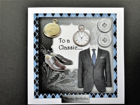 Male Card To A Classic 2 by Valerie Spowart