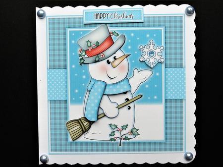 Chilly Snowman & Snowflake by Valerie Spowart