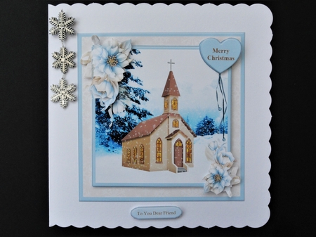 Christmas Blessings Card Mini Kit & Decoupage by Valerie Spowart