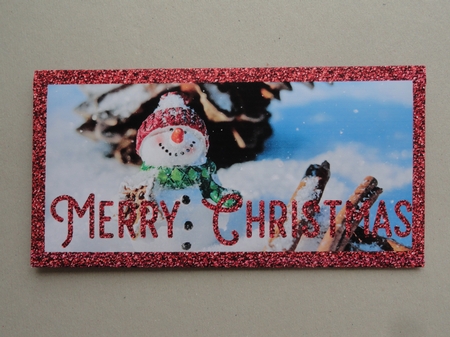 Mini Snowman Money Wallet by Valerie Spowart
