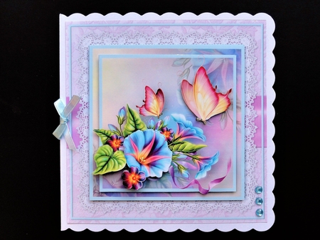 Morning Glory - Layered Card Mini Kit by Valerie Spowart
