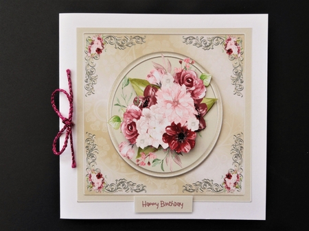Burgandy flowers by Valerie Spowart