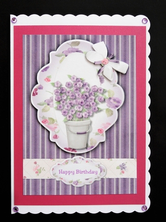 A5  Birthday Flowers by Valerie Spowart