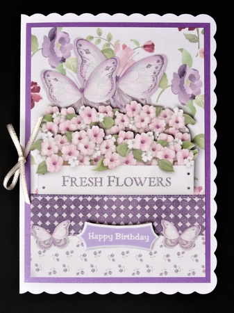 A5   Fresh Birthday Flowers by Valerie Spowart