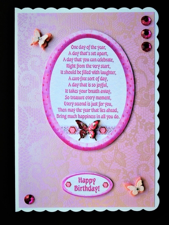 Three More Birthday Verse Toppers by Valerie Spowart