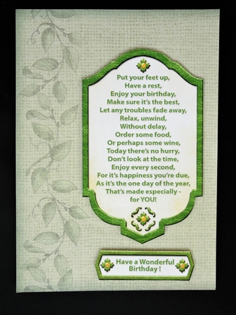 Three More Birthday Verse Toppers for Men by Valerie Spowart