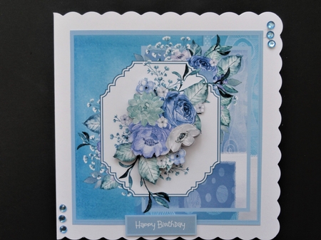 Lilac and blue poppy by Valerie Spowart