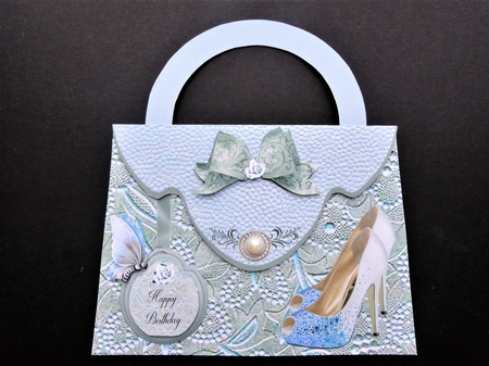 Handbag Shaped Card Mini Kit by Valerie Spowart