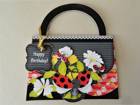 Trendy Lady Bug Handbag Mini Kit-5 by Valerie Spowart