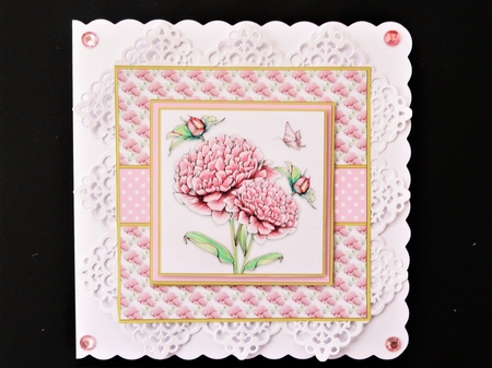 Lovely flowers and butterfly topper 2 by Valerie Spowart