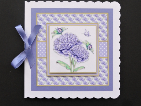 Lovely flowers and butterfly topper 3 by Valerie Spowart