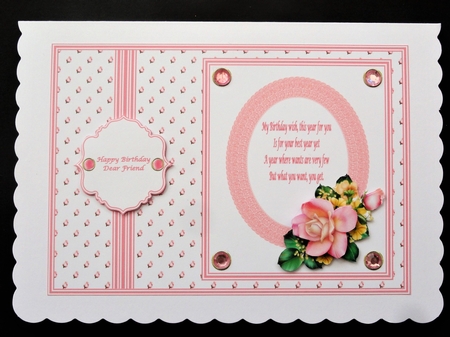 A5 tent fold step by step card front by Valerie Spowart