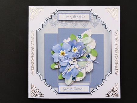 Petunia shaped card by Valerie Spowart