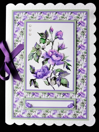 Lovely Watercolor Flowers Birthday Topper by Valerie Spowart