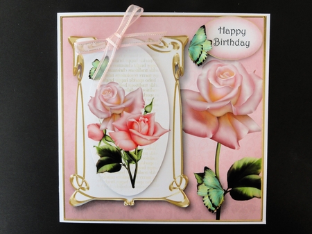 Art Nouveau Roses Bumper Kit by Valerie Spowart