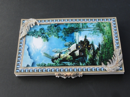 Rectangular three leaf complete card kit - The Old Windmill by Valerie Spowart