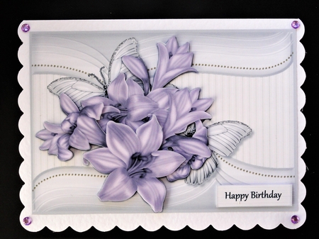 Lovely Lilies In Light  Purple  Mini Kit  by Valerie Spowart