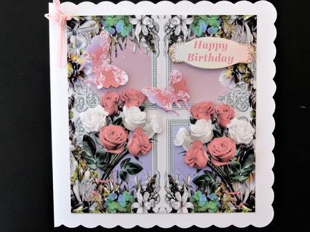 Birthday floral card by Valerie Spowart