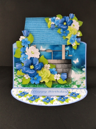 Magical Night - Wishing Well Easel Card Mini Kit by Valerie Spowart