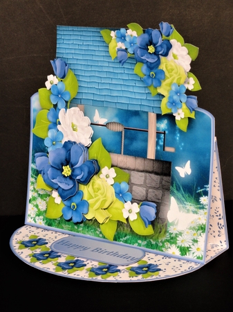 Magical Night - Wishing Well Easel Card Mini Kit by Valerie Spowart
