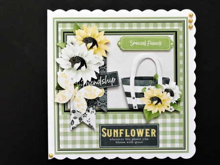 sunflower, friendship and handbag by Valerie Spowart