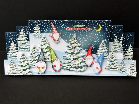 DL-Gnome Christmas Stepper Card Kit-3 by Valerie Spowart