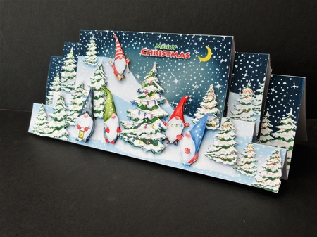 DL-Gnome Christmas Stepper Card Kit-3 by Valerie Spowart