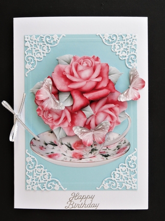 Cup of Flowers Step by Step 1 by Valerie Spowart