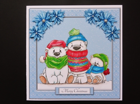 Cute Polar Bear Holiday Topper by Valerie Spowart