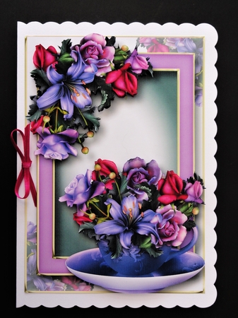 Teacup, Saucer & Flowers Bumper Kit 4 by Valerie Spowart