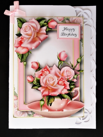 Teacup, Saucer & Flowers Bumper Kit 4 by Valerie Spowart