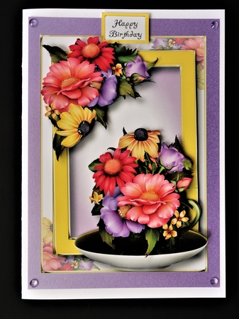Teacup, Saucer & Flowers Bumper Kit 5 by Valerie Spowart