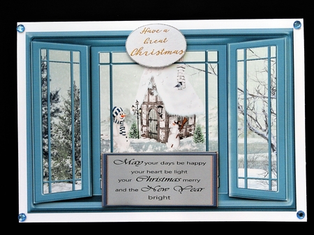 Christmas through window by Valerie Spowart