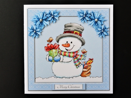 Cute Little Snowman Holiday Topper 3 by Valerie Spowart