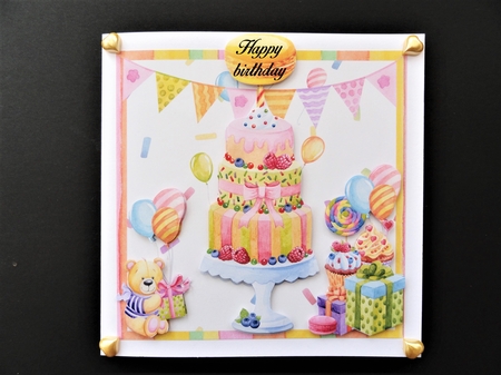 Happy birthday teddy by Valerie Spowart