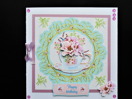 Tea cup of flowers by Valerie Spowart