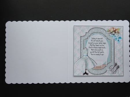 The beauty 0f fashion Blue birthday insert by Valerie Spowart