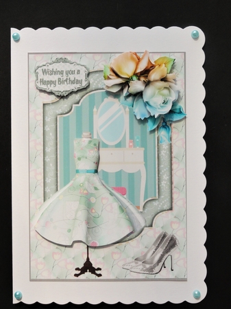The beauty of fashion blue A5 by Valerie Spowart